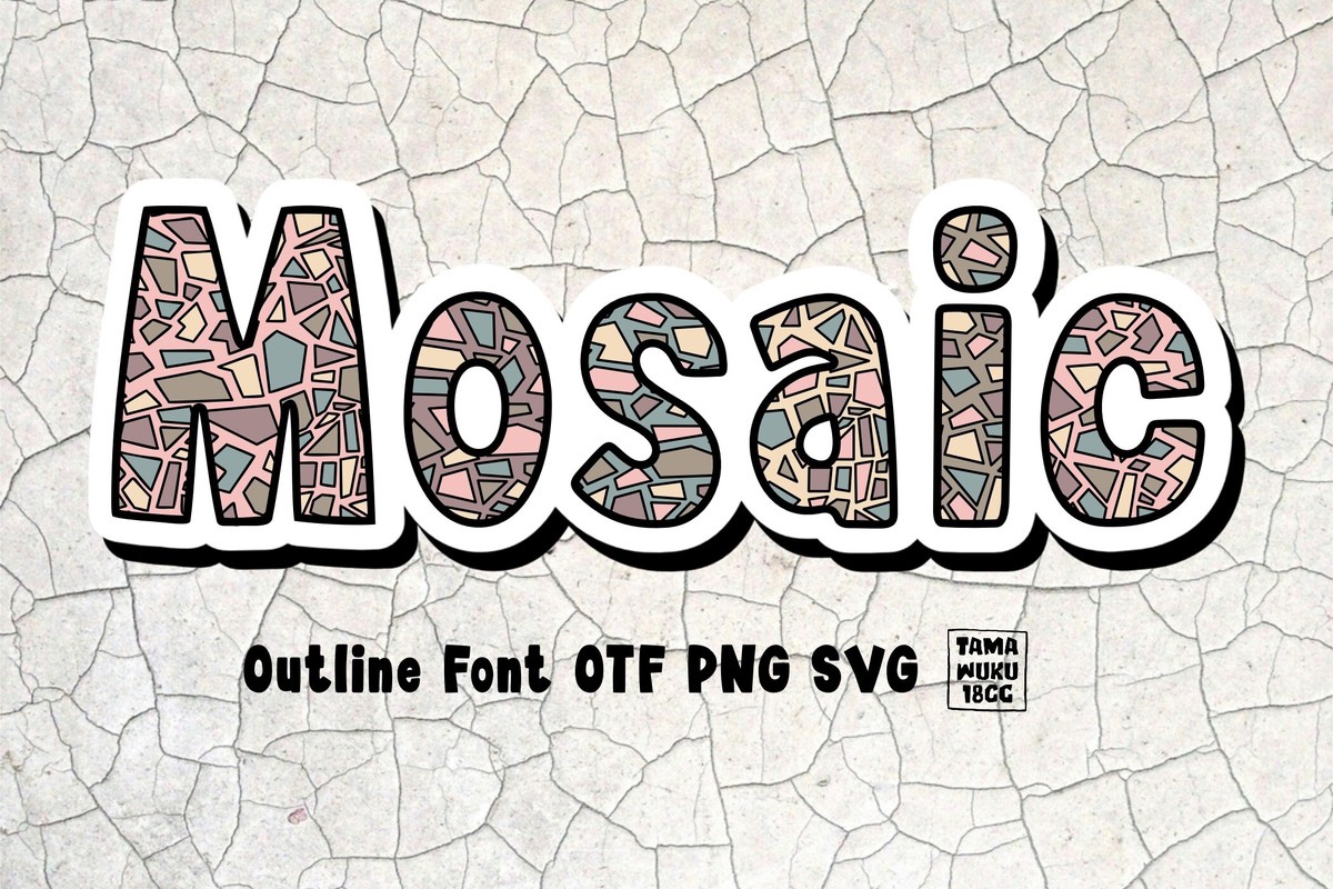Пример шрифта Mosaic Tamawuku 18CC #1