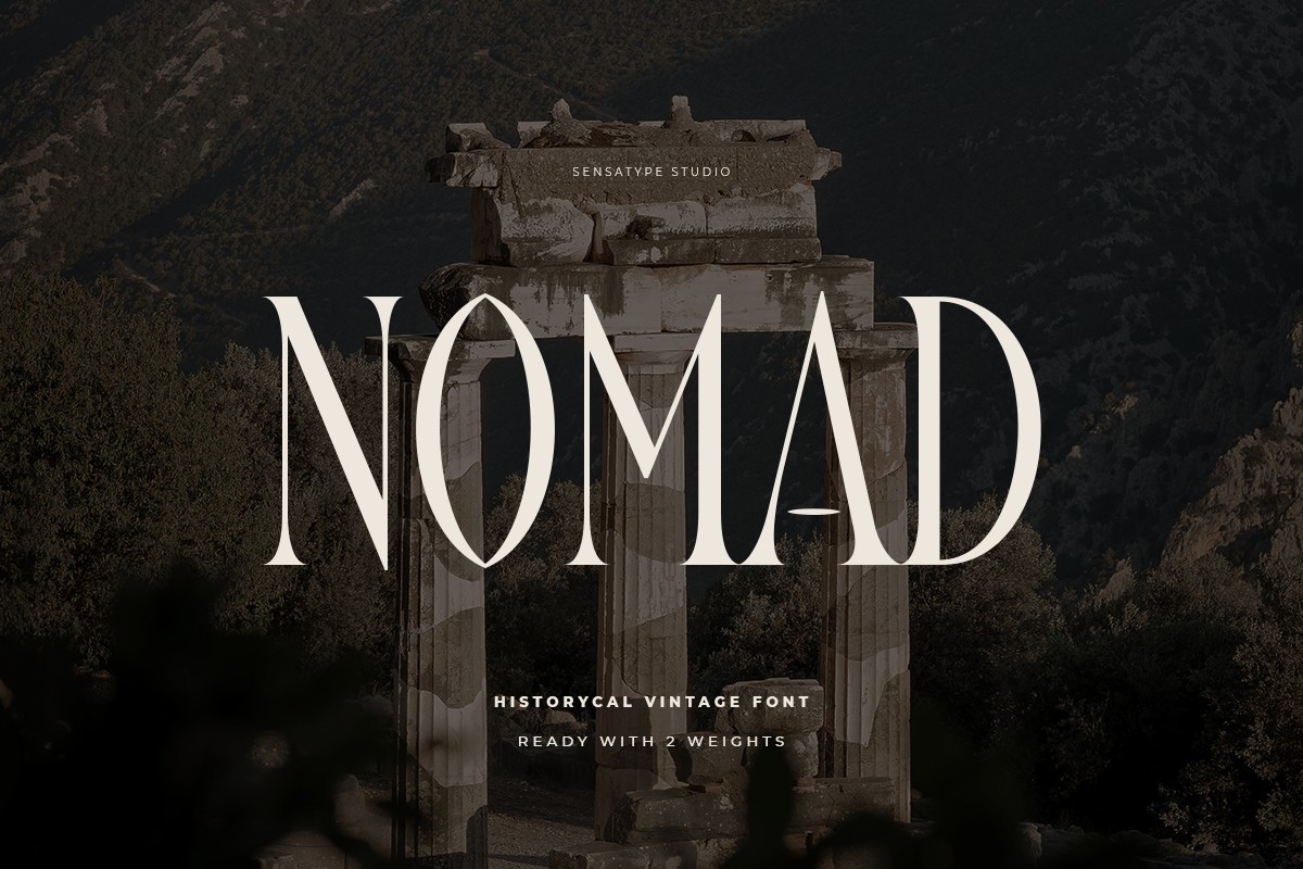 Пример шрифта Nomad #1