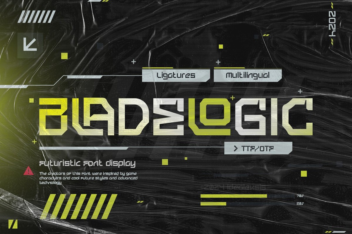 Пример шрифта Blade Logic #1