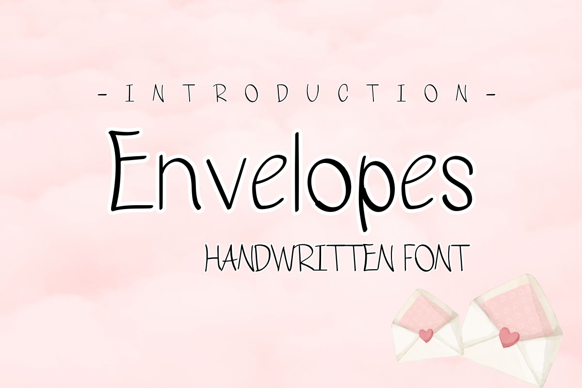 Пример шрифта Envelopes #1