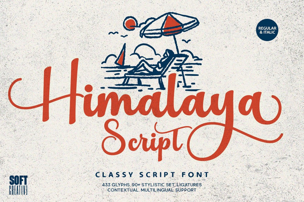 Пример шрифта Himalaya Script #1