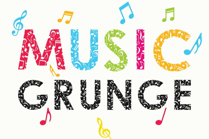 Пример шрифта Music Grunge #1