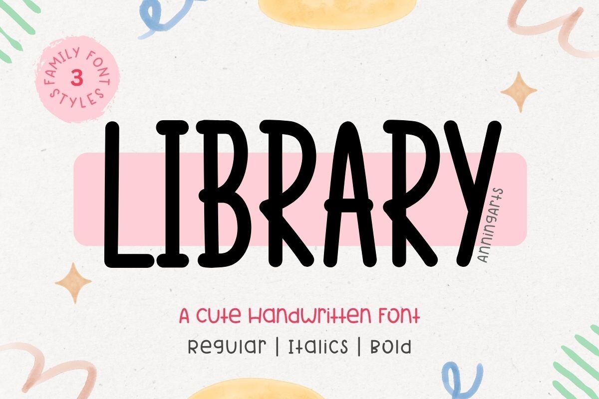 Пример шрифта Library #1