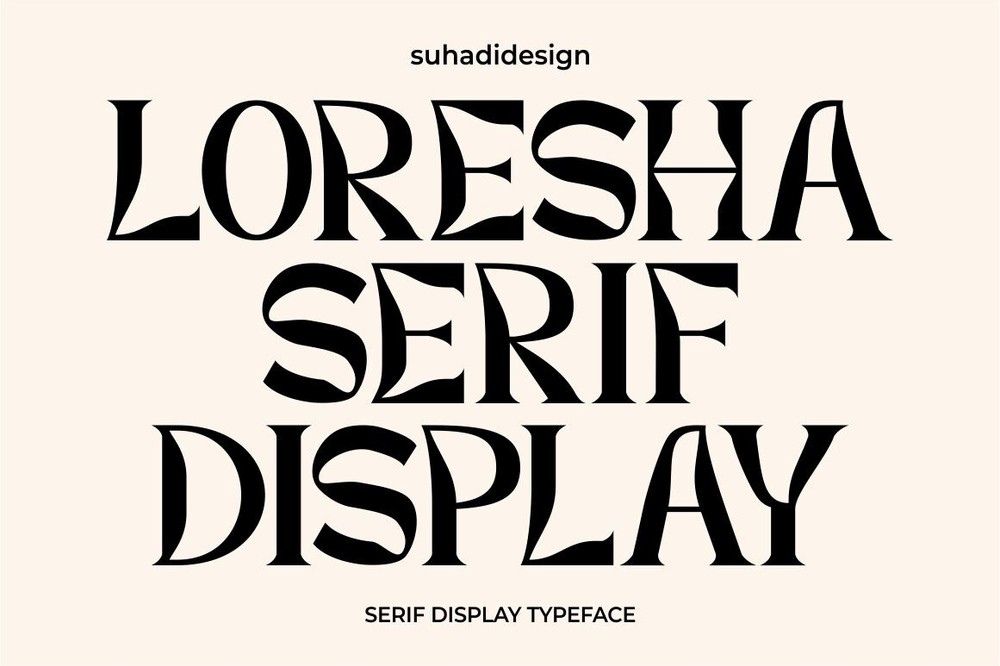 Пример шрифта Loresha Serif Display #1