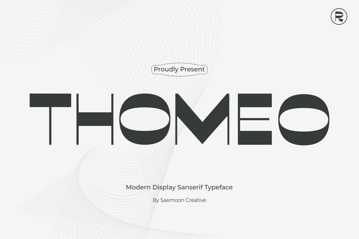 Пример шрифта Thomeo #1