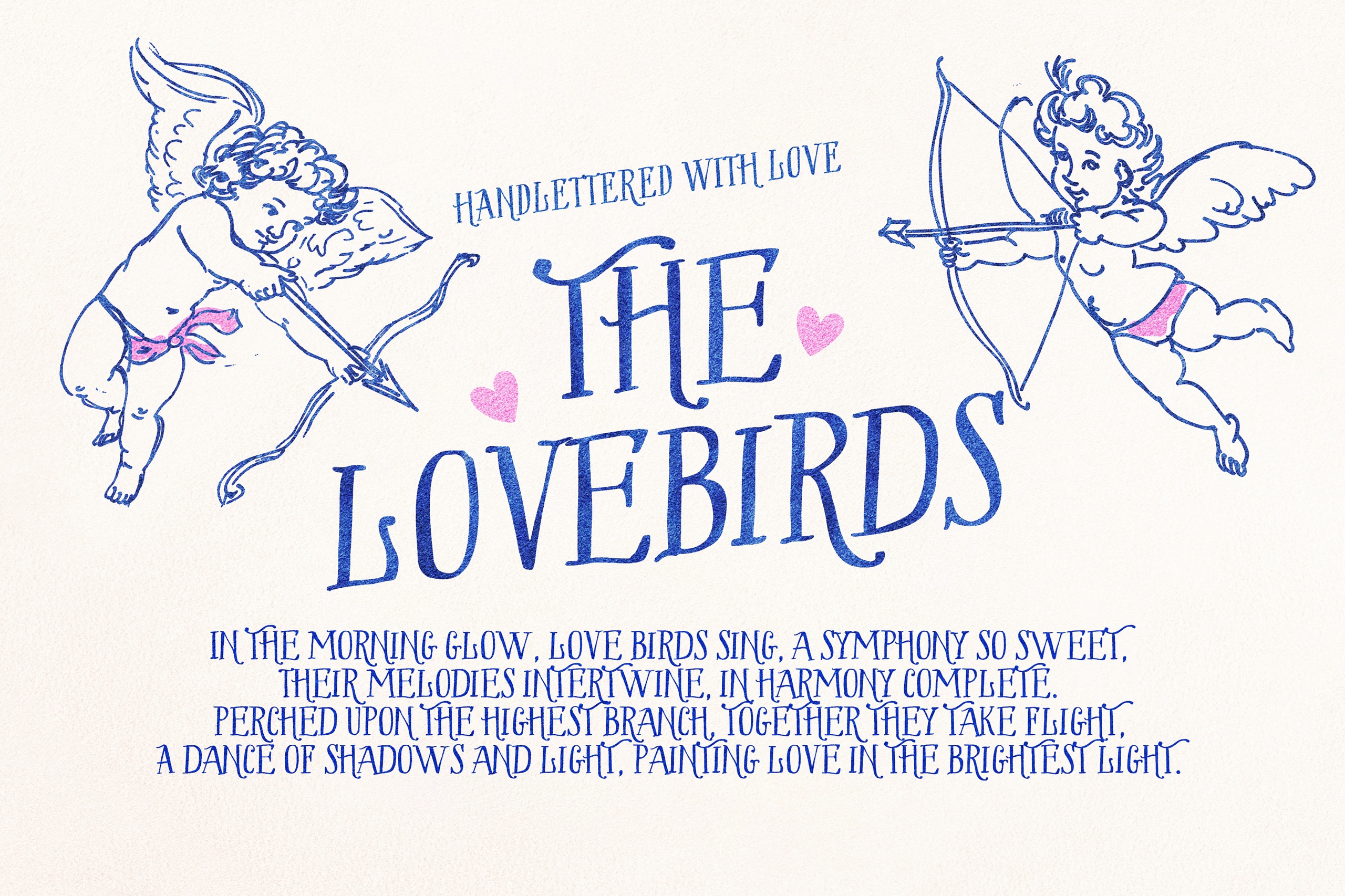 Пример шрифта The Lovebirds Demo #1