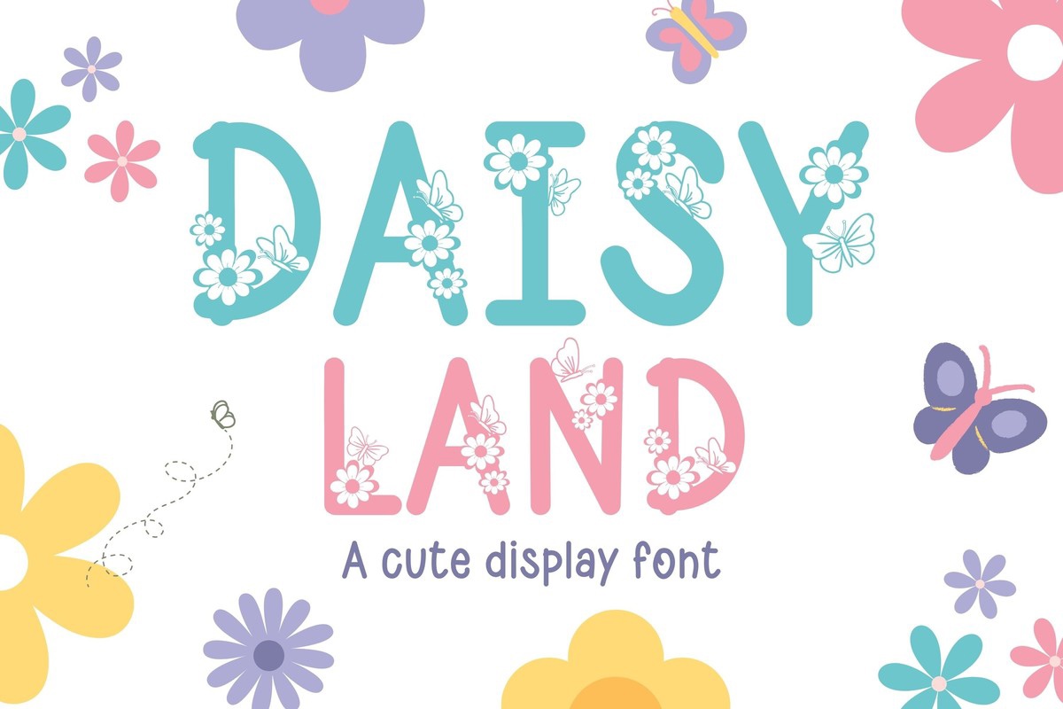 Пример шрифта Daisy Land #1