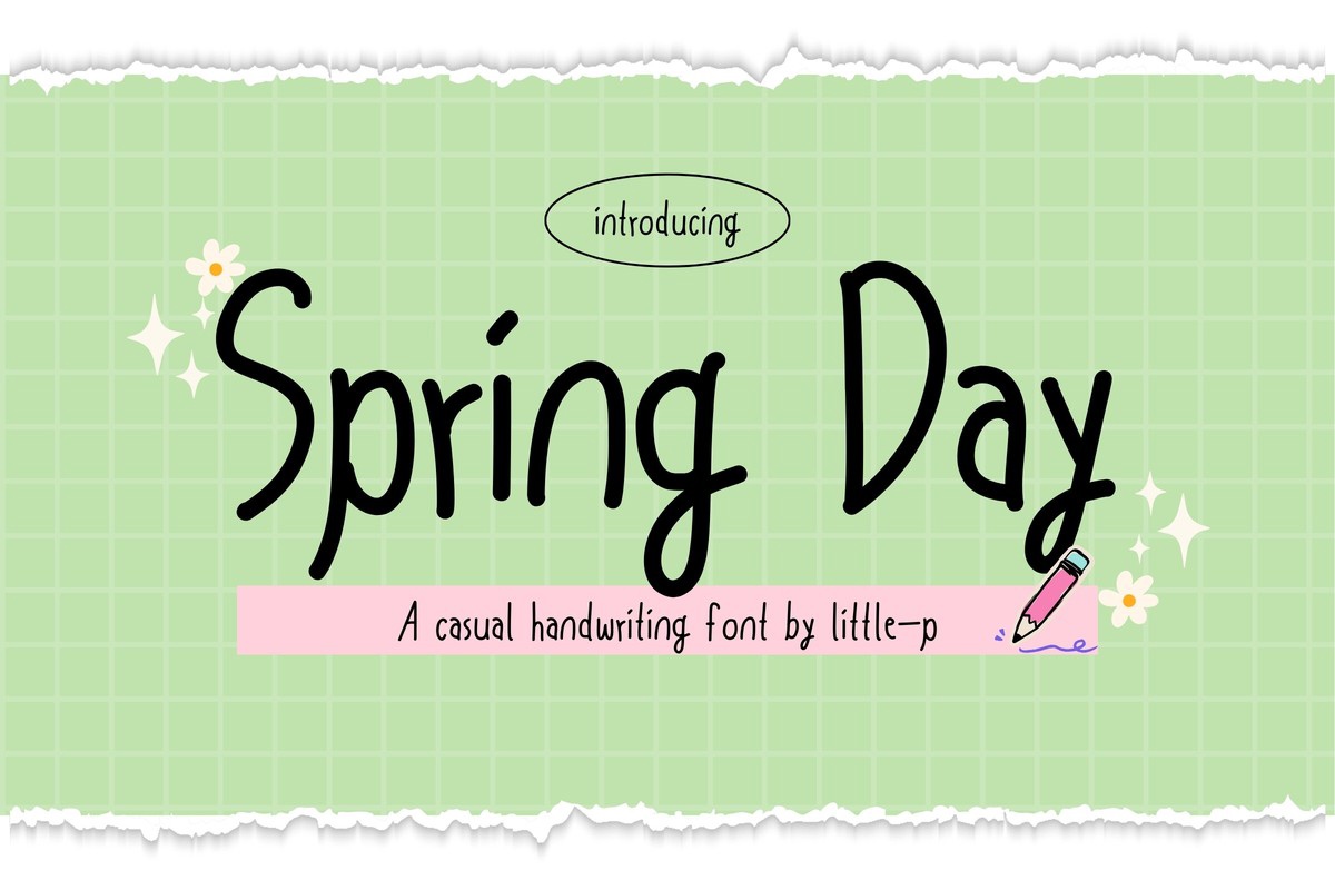 Пример шрифта Spring Day #1