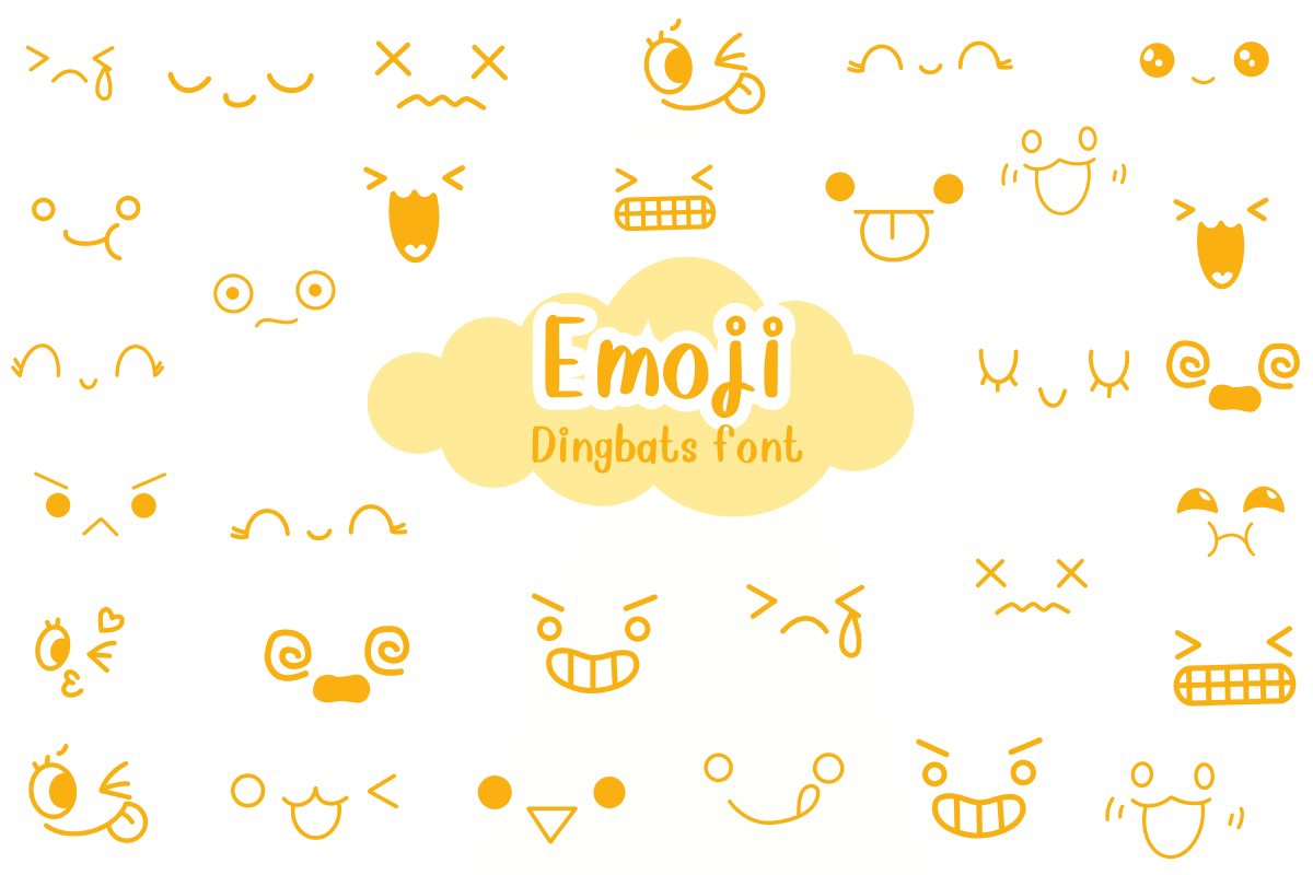Пример шрифта Emoji #1