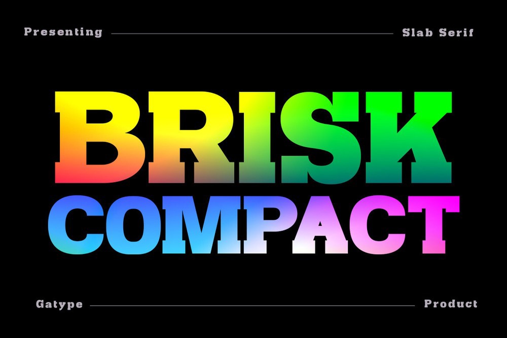 Пример шрифта Brisk Compact #1