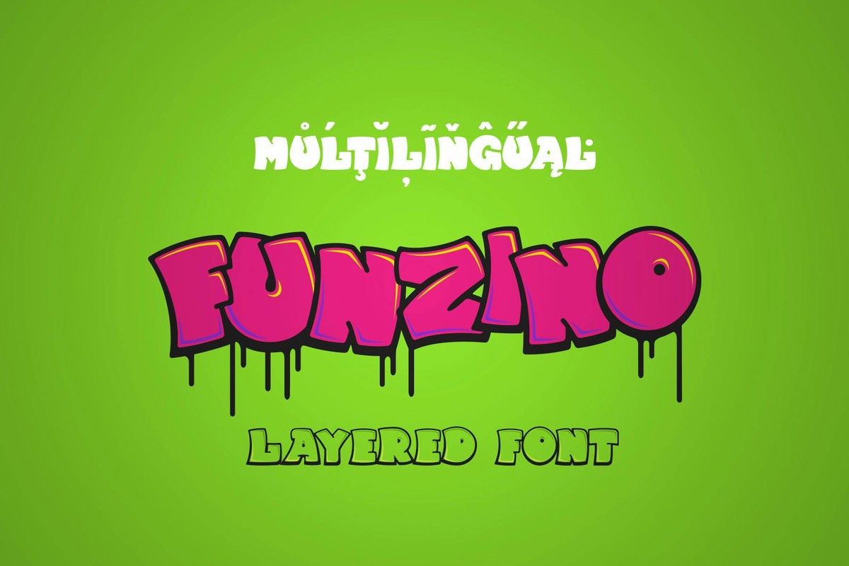 Пример шрифта Funzino #1