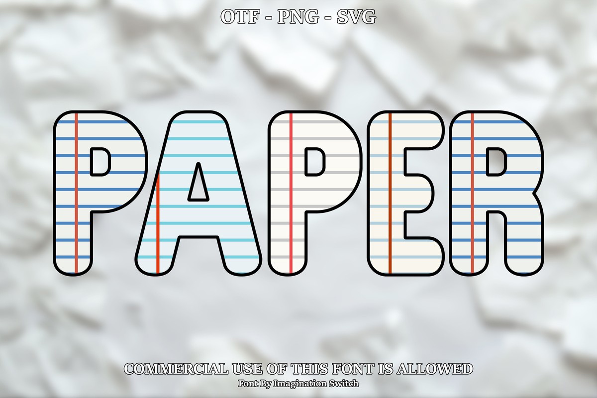 Пример шрифта Paper #1