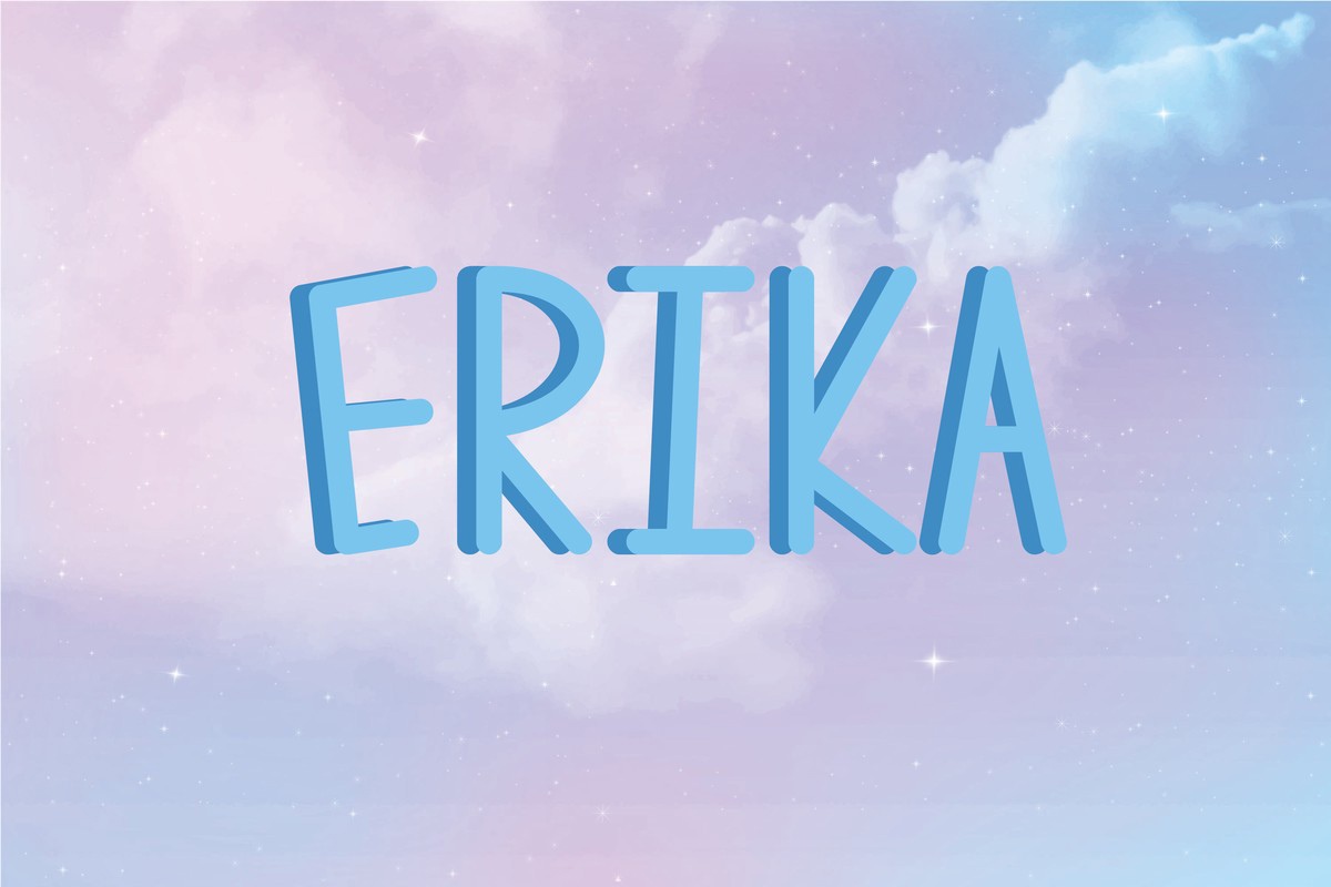 Пример шрифта Erika #1