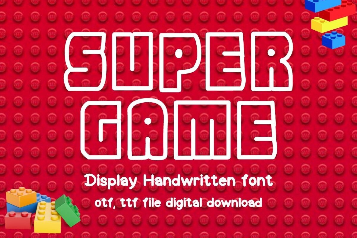 Пример шрифта Super Game #1
