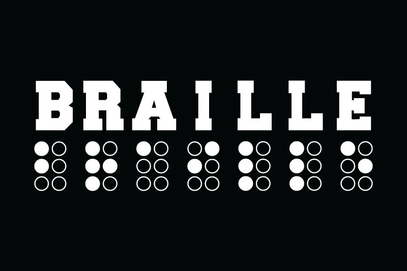 Пример шрифта Braille #1