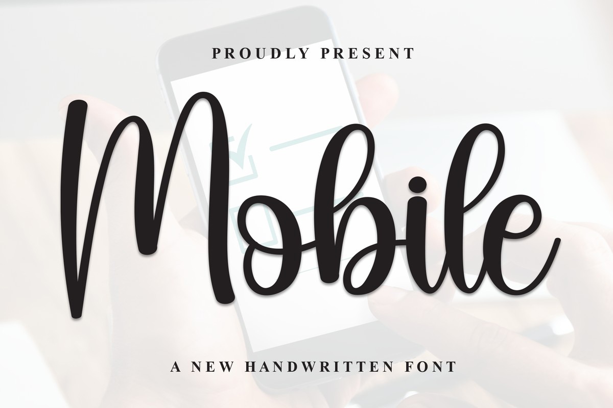 Пример шрифта Mobile #1
