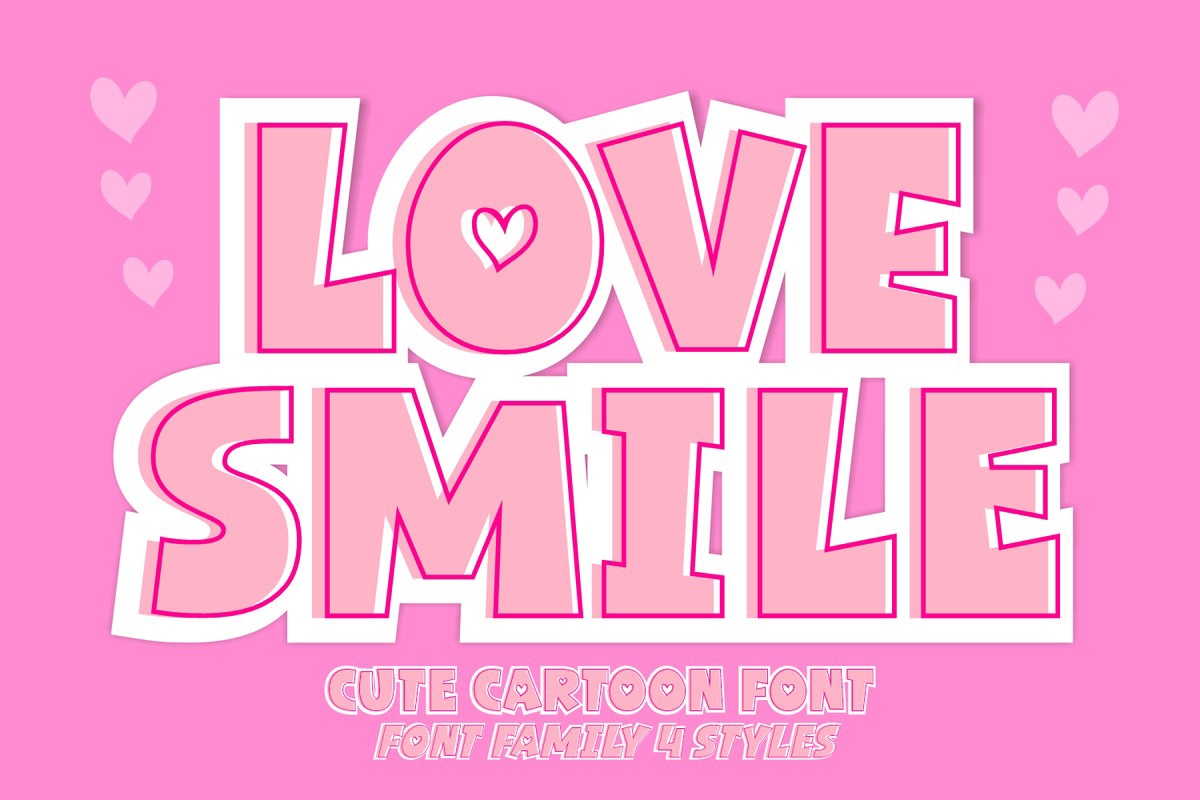 Пример шрифта Love Smile #1