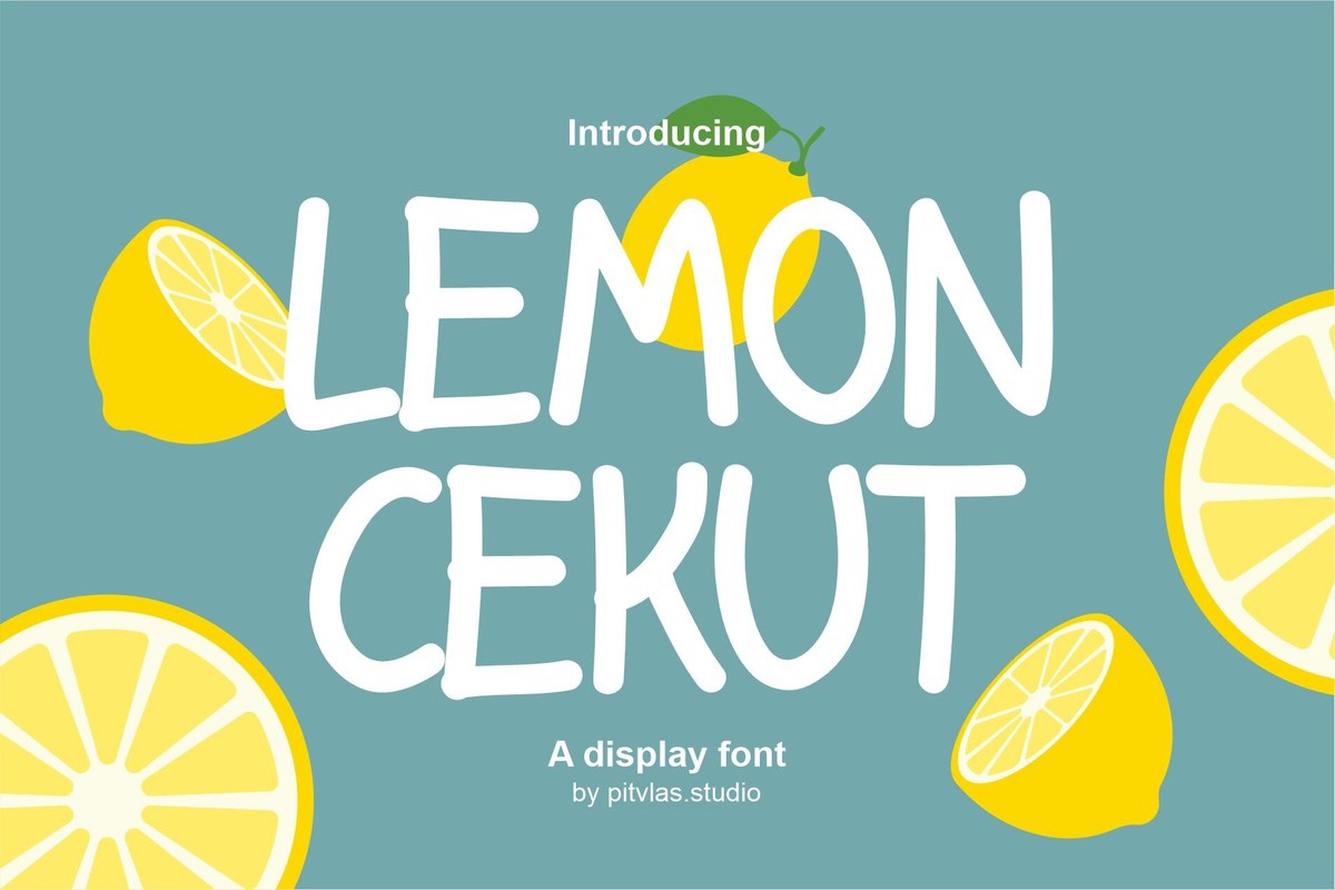 Пример шрифта Lemon Cekut #1