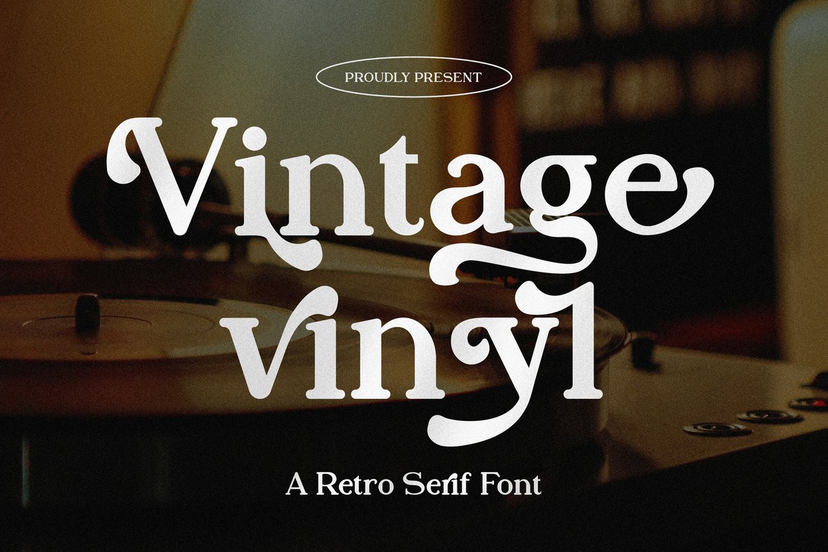 Пример шрифта Vintage Vinyl #1