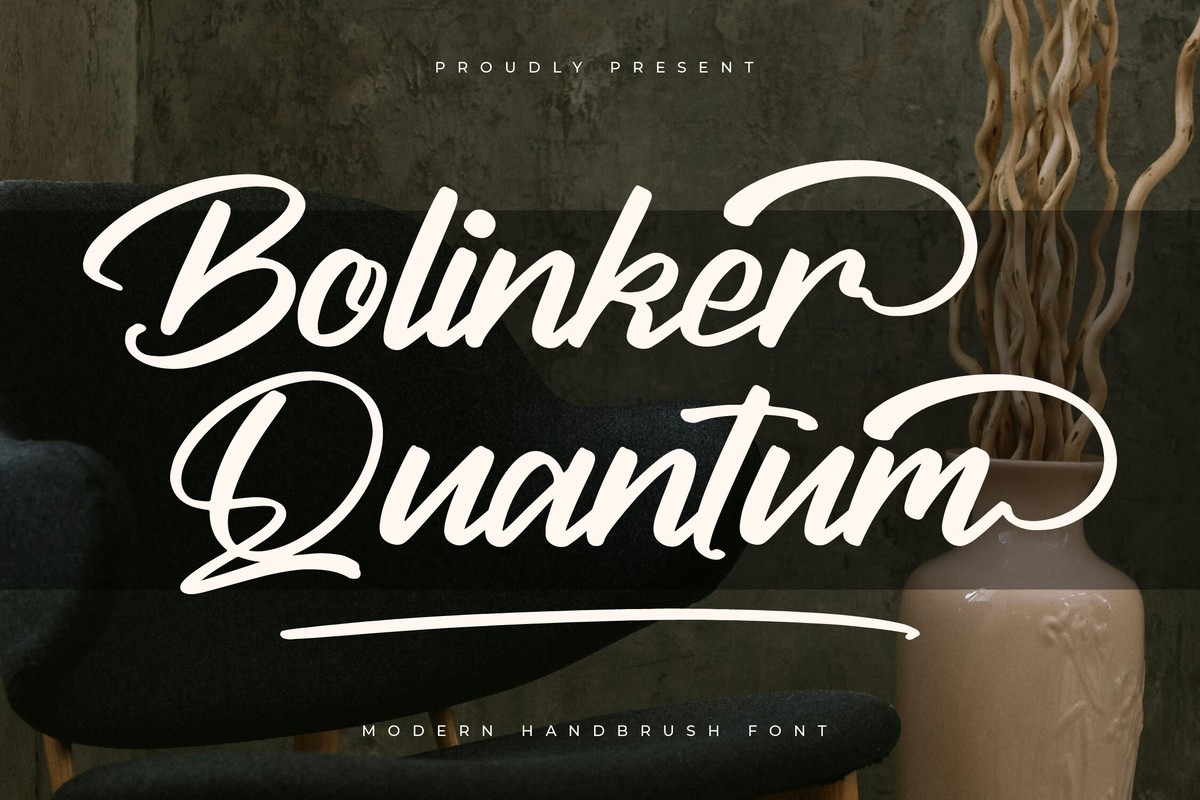 Пример шрифта Bolinker Quantum #1