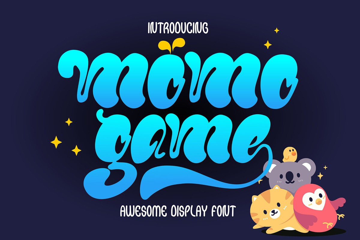 Пример шрифта Momo Game #1