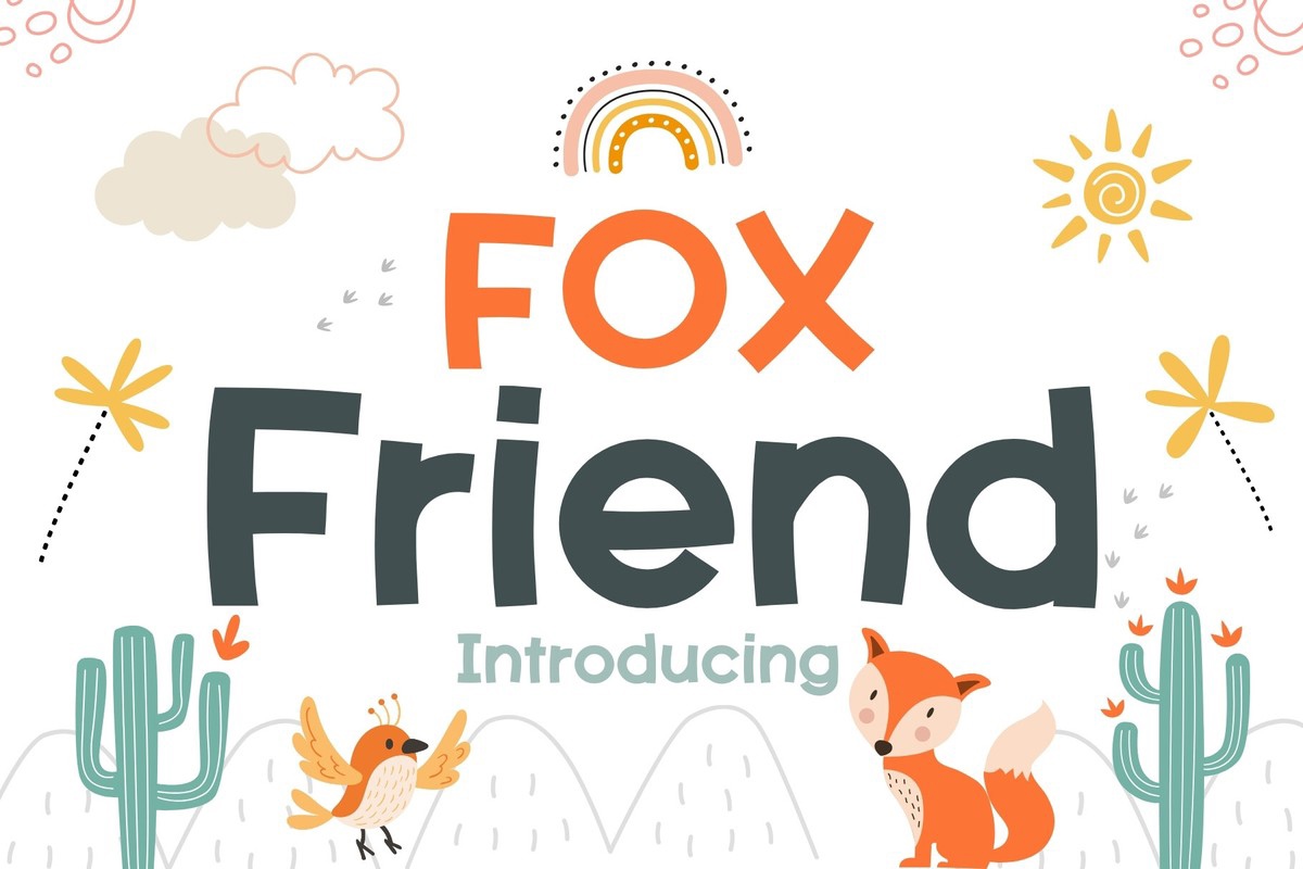 Пример шрифта Fox Friend #1