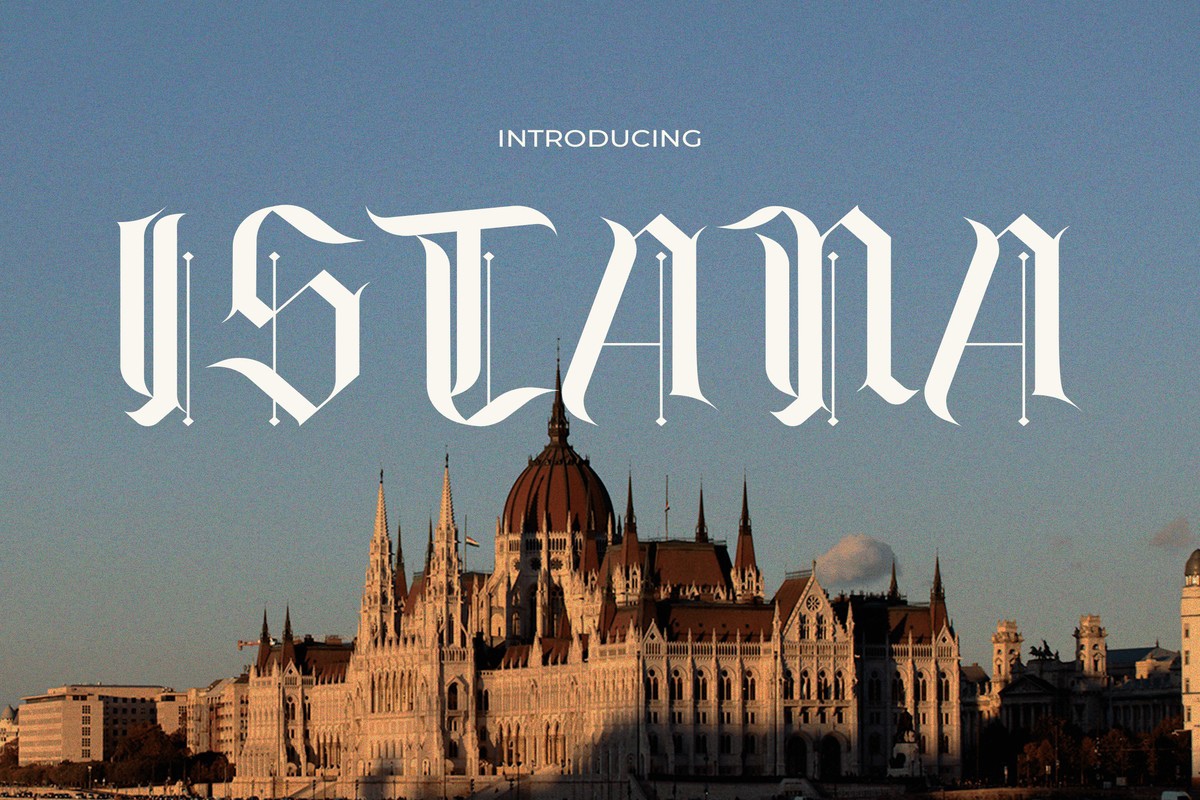 Пример шрифта Istana #1