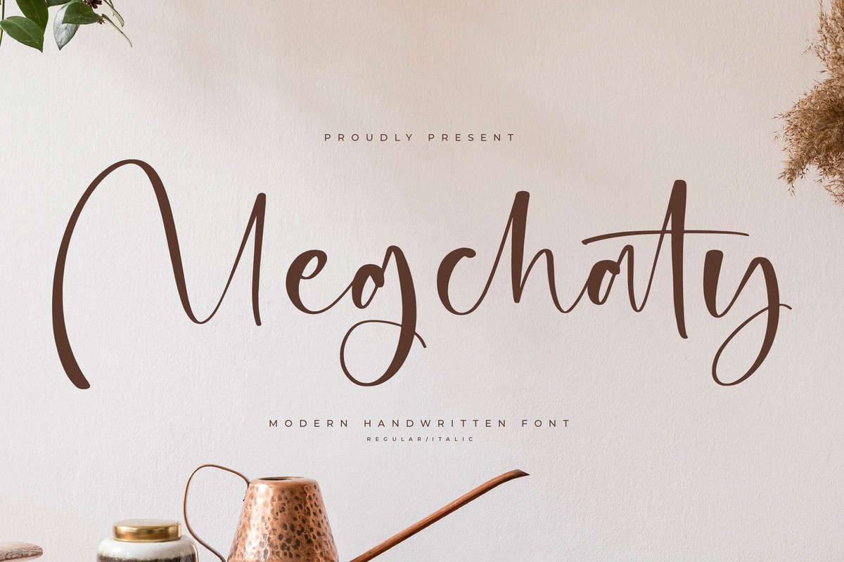 Пример шрифта Megchaty #1