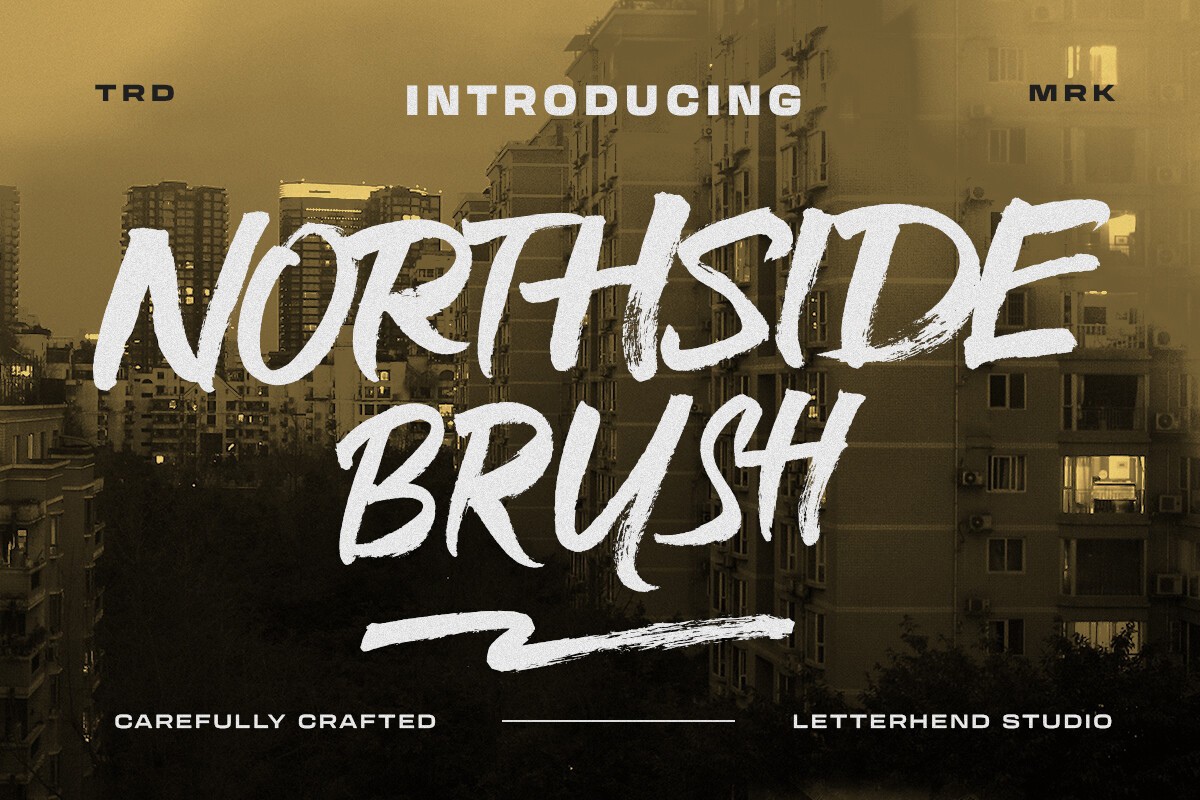 Пример шрифта Northside Brush #1