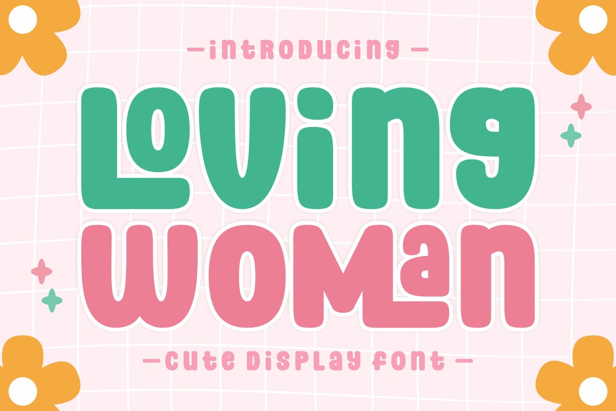 Пример шрифта Loving Woman #1