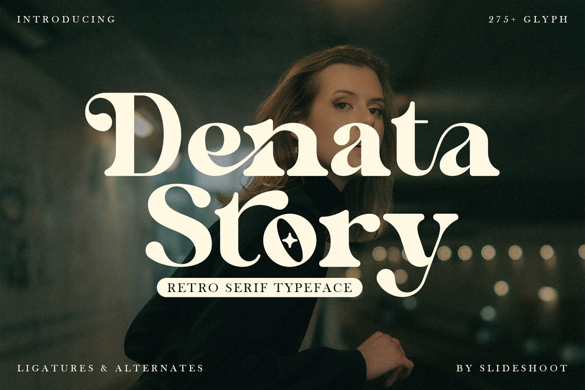 Пример шрифта Denata Story #1
