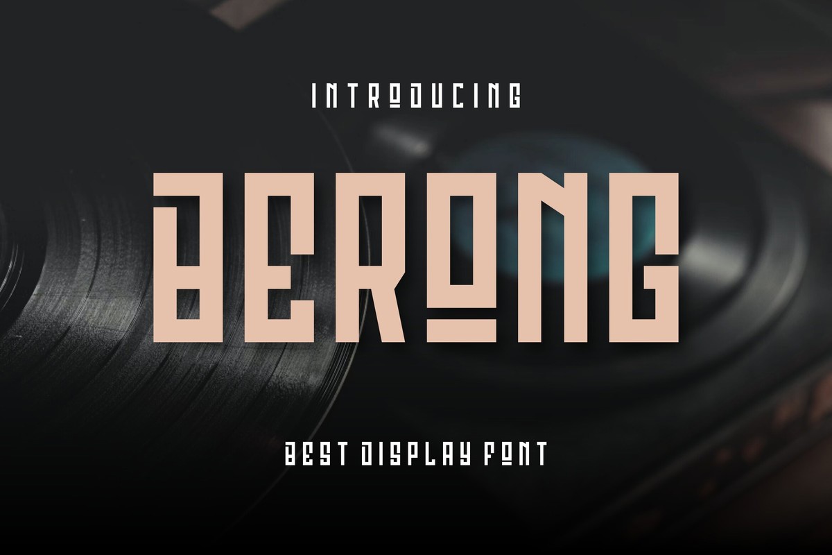 Пример шрифта Berong #1