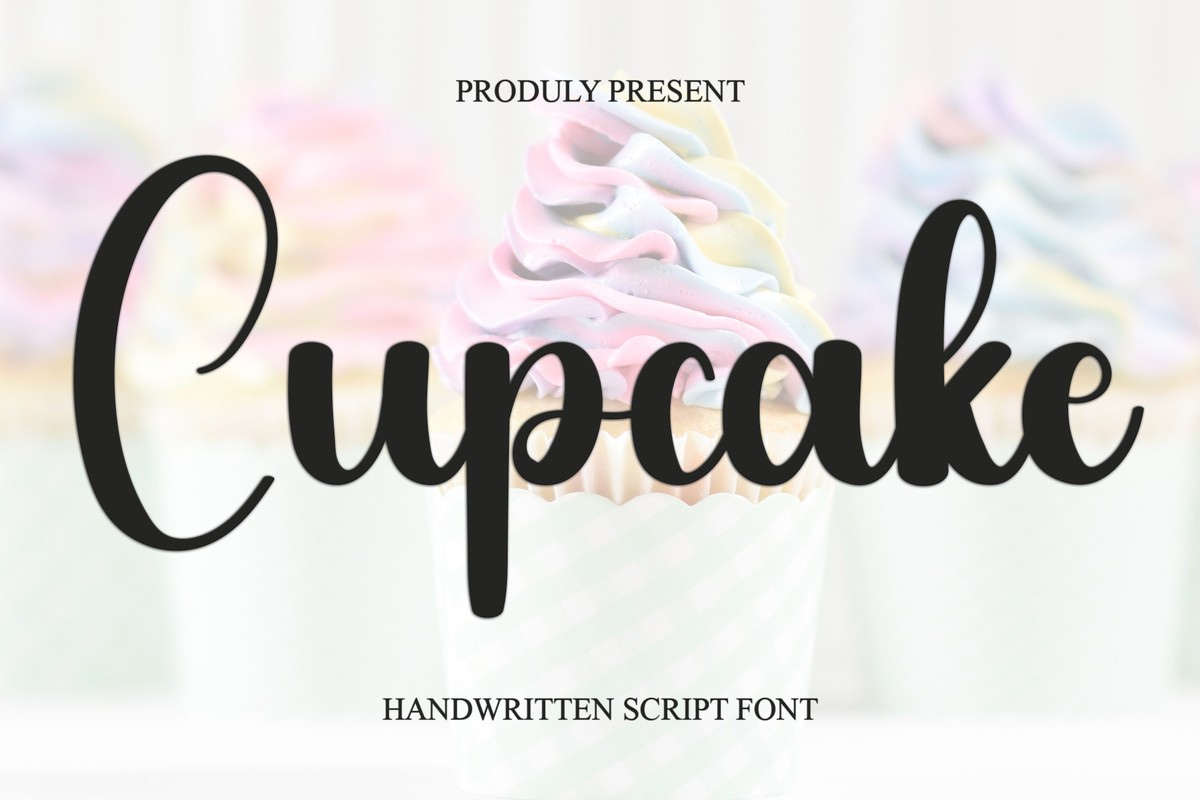 Пример шрифта Cupcake #1