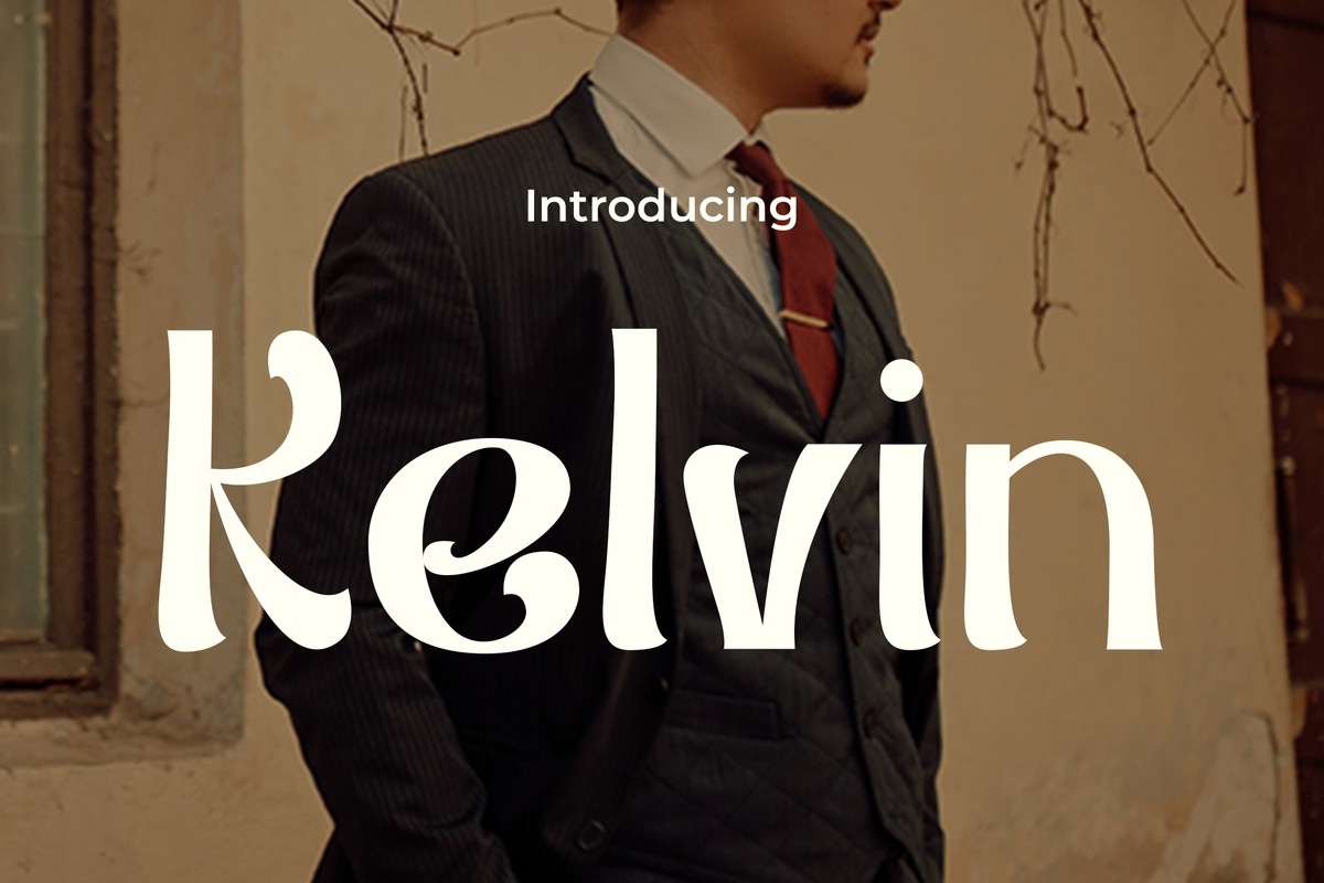 Пример шрифта Kelvin #1