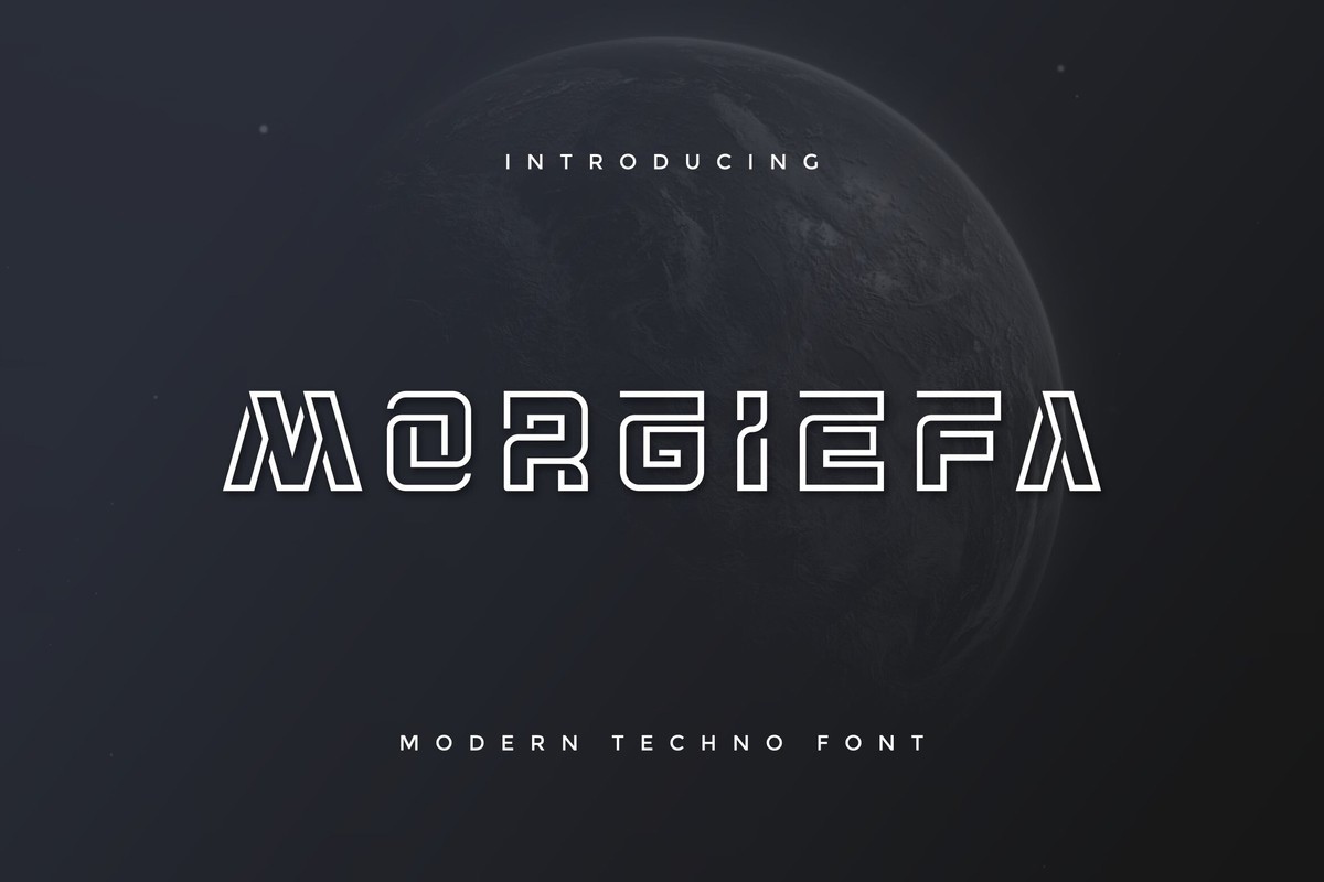 Пример шрифта Morgiefa #1
