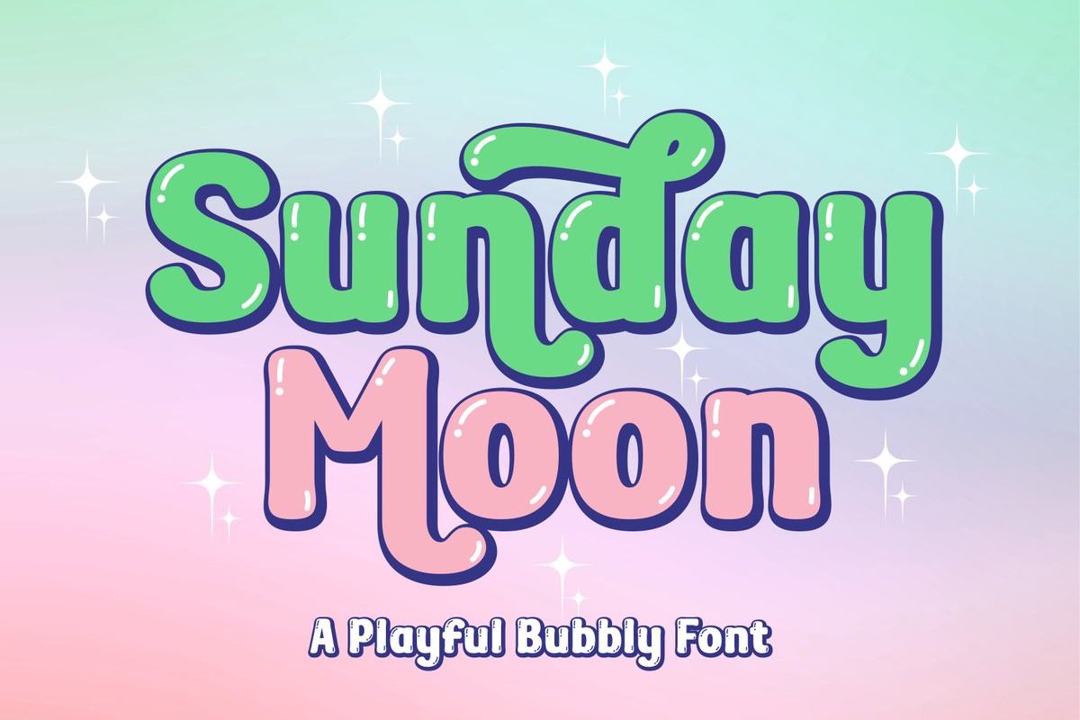 Пример шрифта Sunday Moon #1