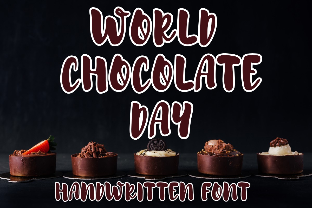Пример шрифта World Chocolate Day #1