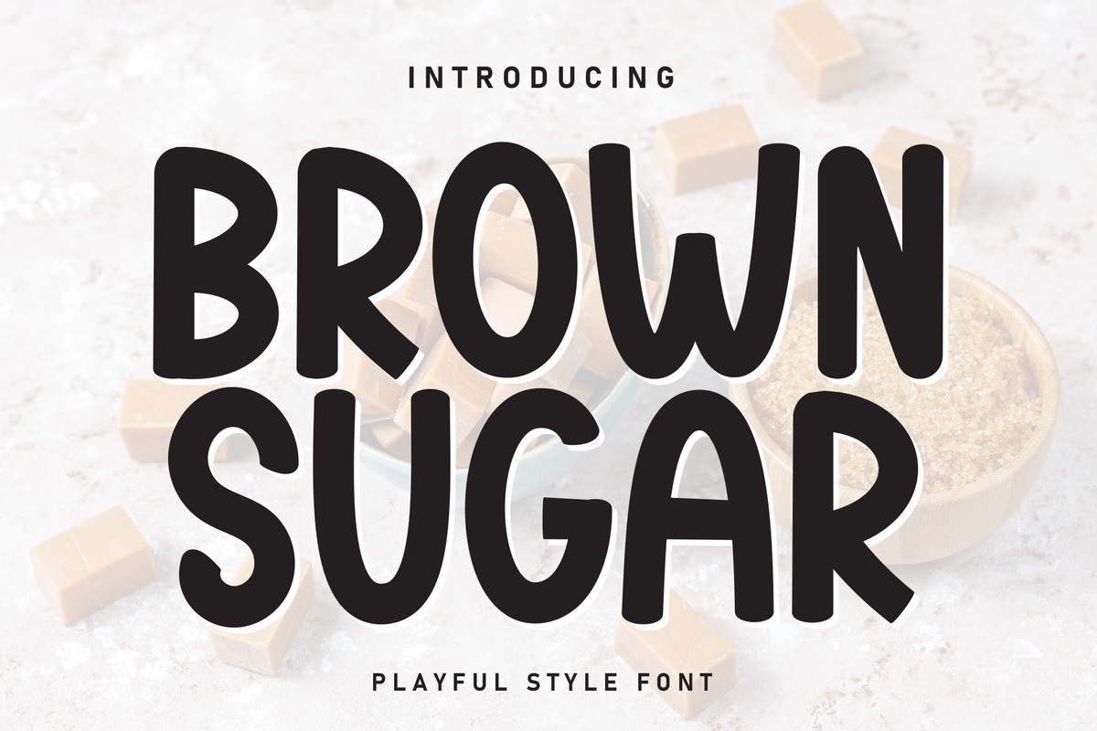 Пример шрифта Brown Sugar #1