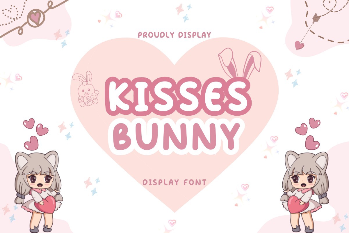 Пример шрифта Kisses Bunny #1