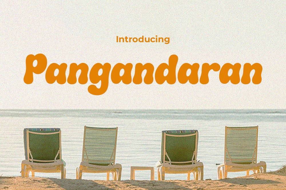 Пример шрифта Pangandaran #1