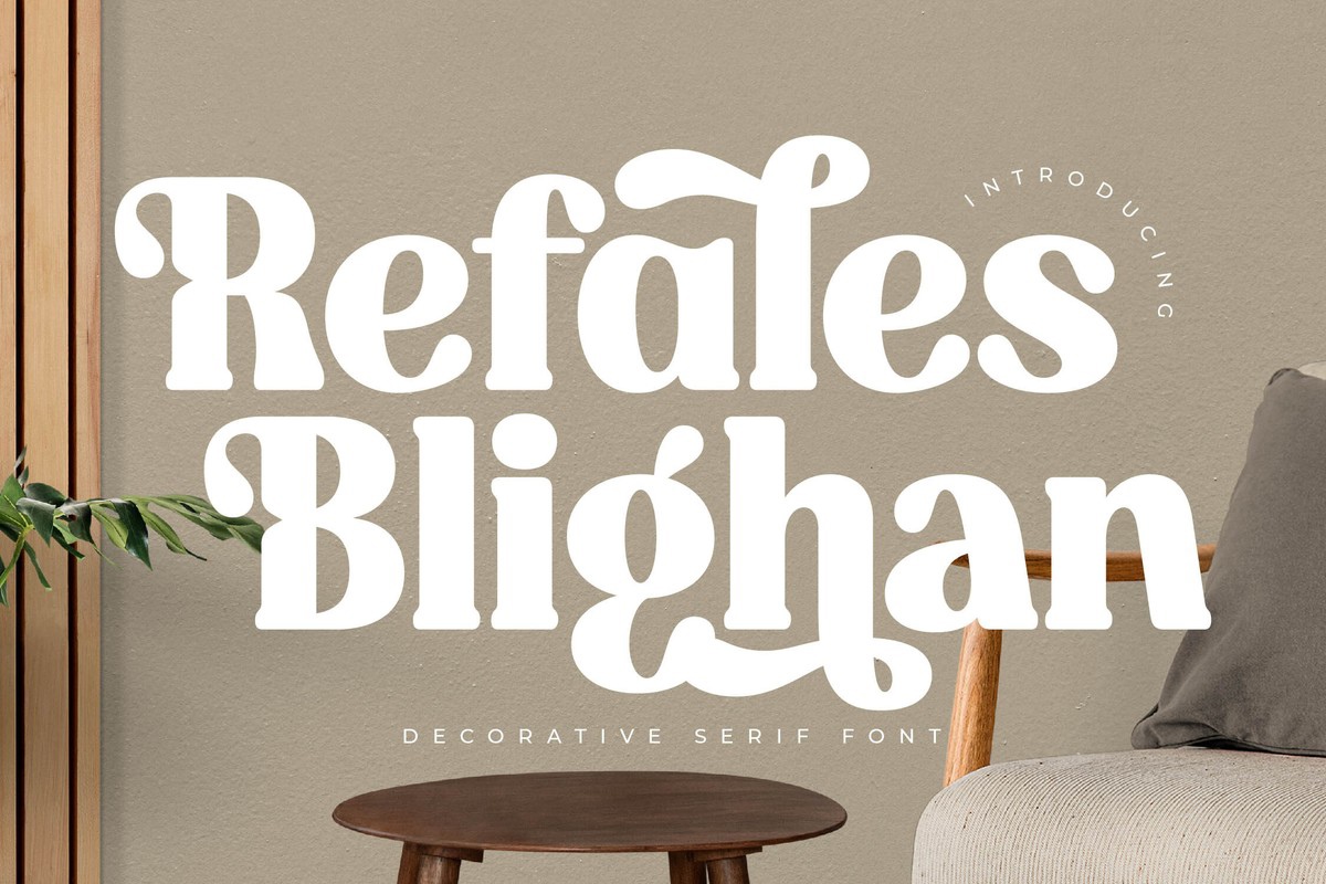 Пример шрифта Refales Blighan #1
