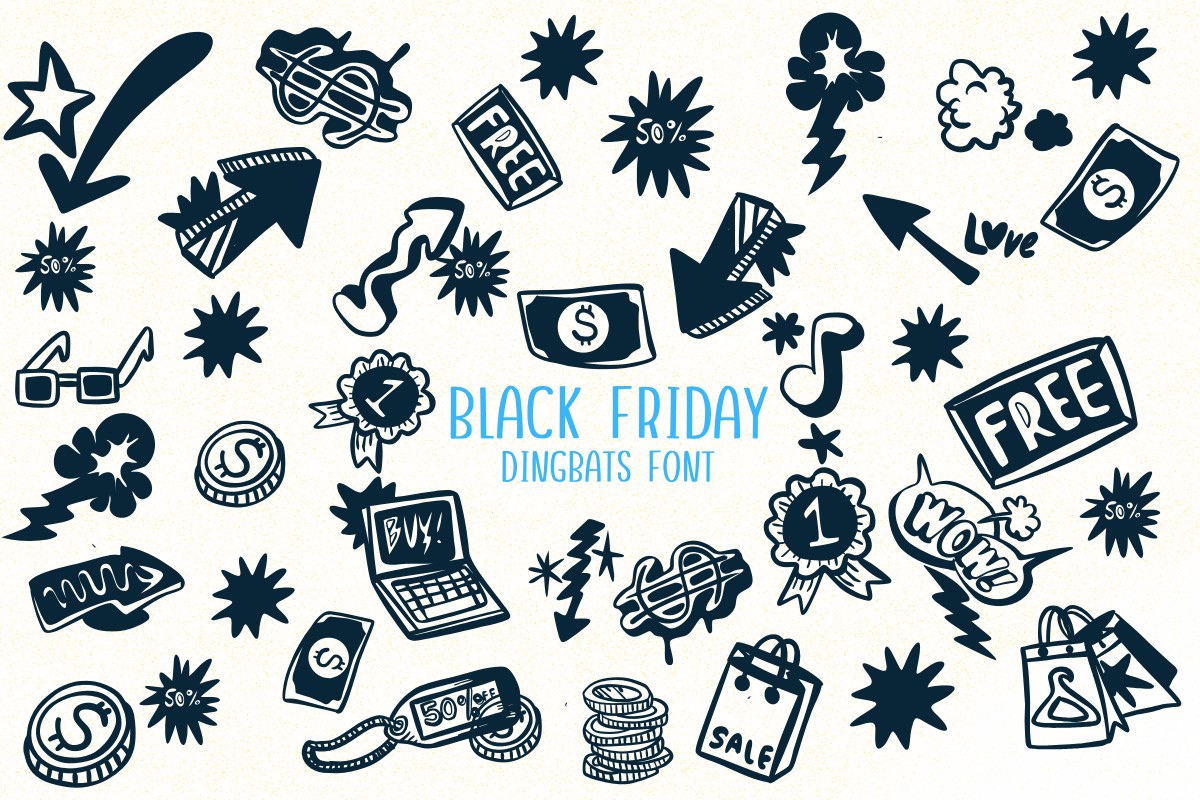 Пример шрифта Black Friday #1
