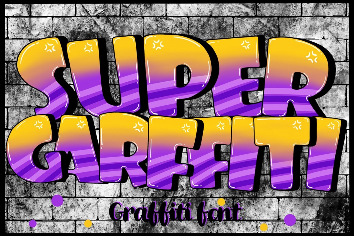 Пример шрифта Super Graffiti #1