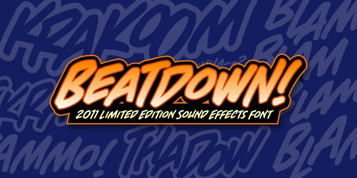 Пример шрифта BeatDown BB #1