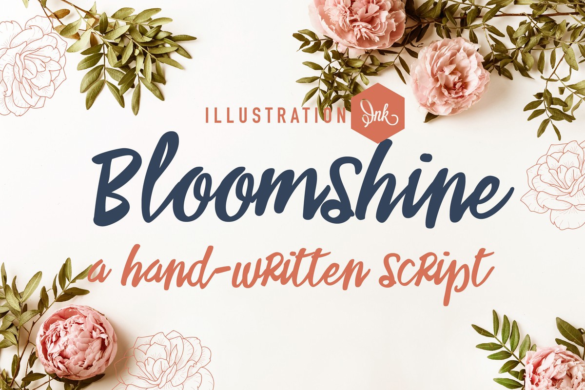 Пример шрифта LD Bloomshine #1