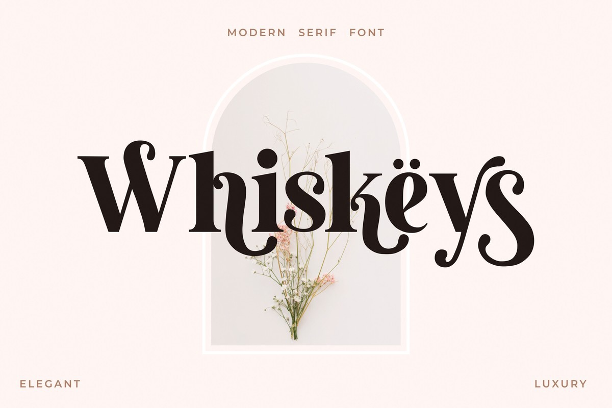 Пример шрифта Whiskeys #1