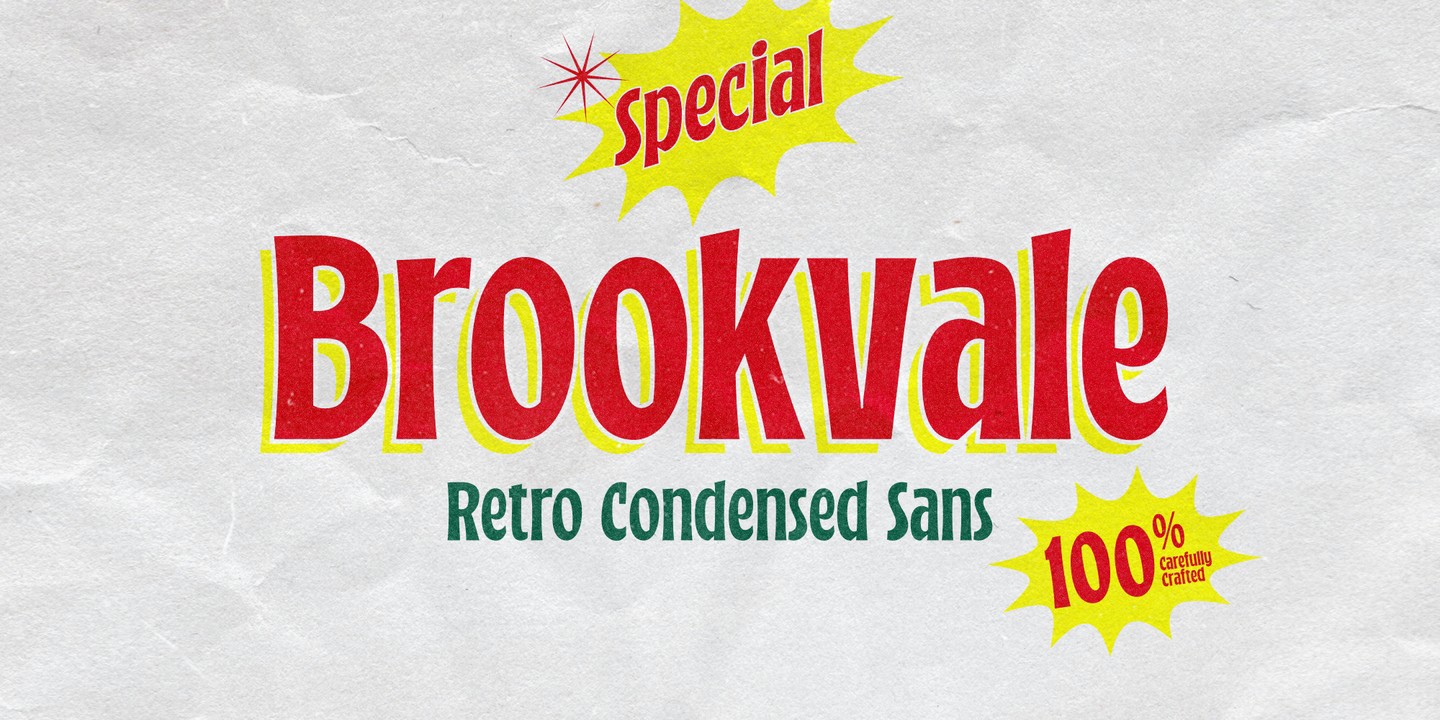 Пример шрифта Brookvale #1