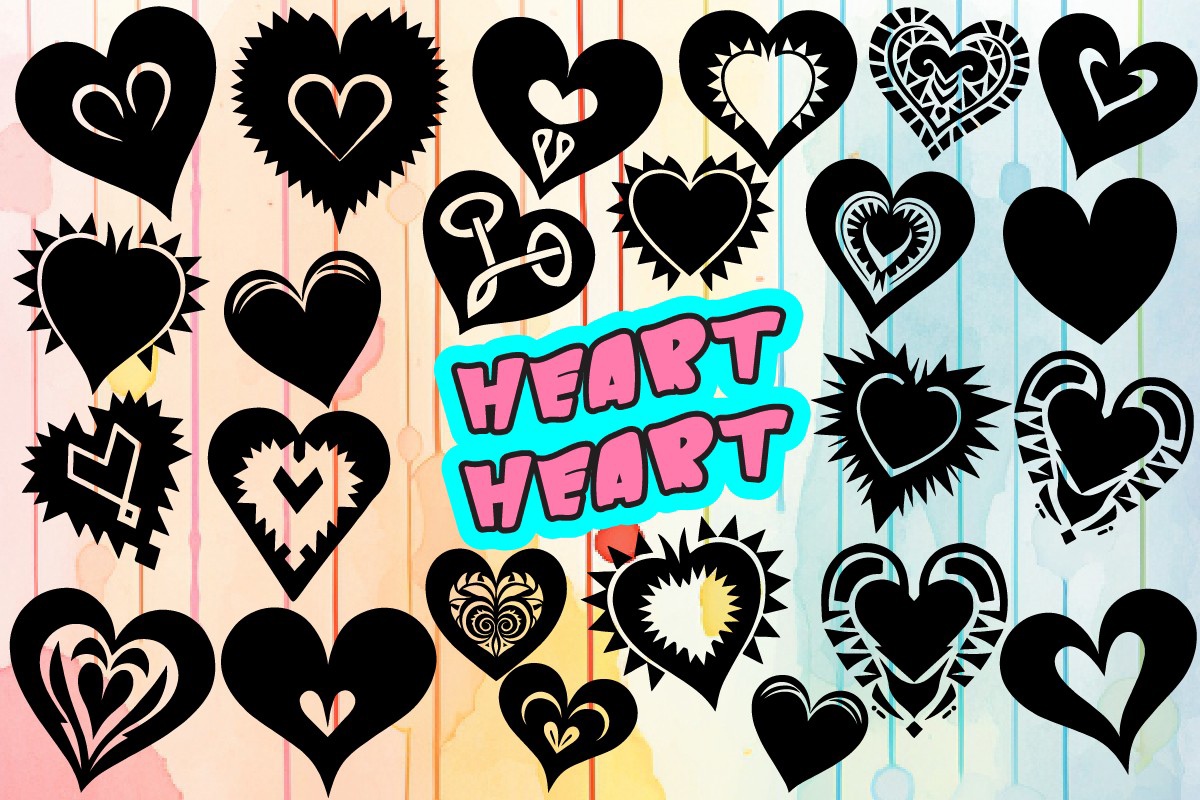 Пример шрифта Heart Heart #1