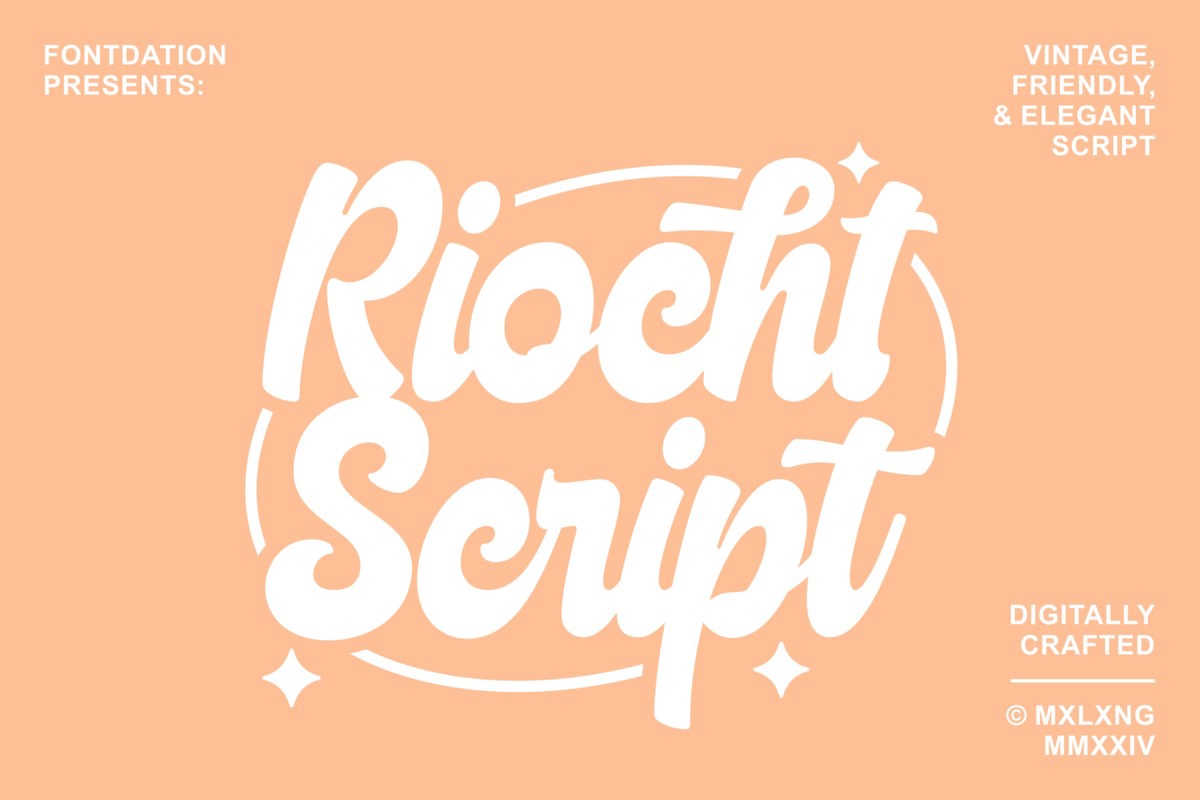 Пример шрифта Riocht Script #1