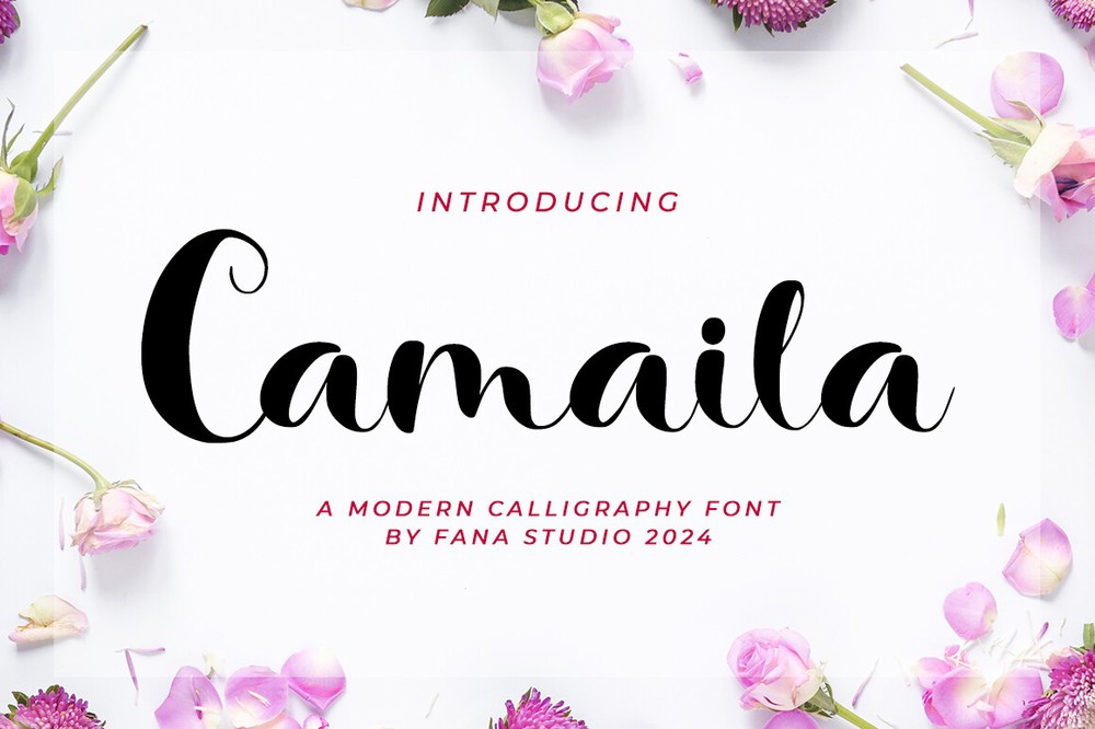 Пример шрифта Camaila #1